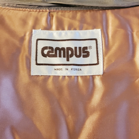 CAMPUS VINTAGE MEN'S DOUBLE BREASTED TRENCHCOAT TAN SIZE 46R - Picture 10 of 12